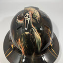 Full Brim Hard Hat Custom Hydro Dipped Scream Ghost Face