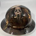 Full Brim Hard Hat Custom Hydro Dipped Scream Ghost Face