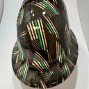 Full Brim Hard Hat Hydro Dipped Green Line Flag