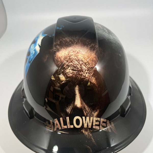 Full Brim Hard Hat Hydro Dipped HALLOWEEN MICHAEL MYERS
