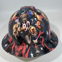 Full Brim Hard Hat Hydro Dipped HOUSTON TEXANS
