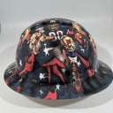 Full Brim Hard Hat Hydro Dipped HOUSTON TEXANS