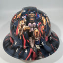 Full Brim Hard Hat Hydro Dipped HOUSTON TEXANS