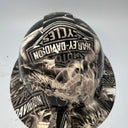 Full Brim Hard Hat Custom Hydro Dipped HARLEY DAVIDSON SKULLS 2