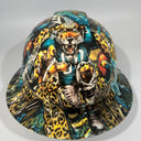 Full Brim Hard Hat Hydro Dipped JACKSONVILLE JAGUARS