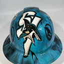 Full Brim Hard Hat Hydro Dipped SAN JOSE SHARKS