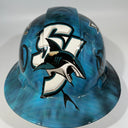 Full Brim Hard Hat Hydro Dipped SAN JOSE SHARKS