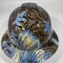 Full Brim Hard Hat Hydro Dipped 2ND AMMENDMENT GRUNGE FLAG