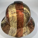 Full Brim Hard Hat Hydro Dipped 2ND AMMENDMENT GRUNGE FLAG