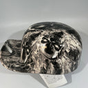 Baseball Cap Style Motorcycle Helmet CHROME SKULLS