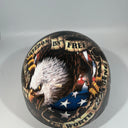 Baseball Cap Style Motorcycle Helmet FREEDOM ISN'T FREE EAGLE
