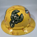 Full Brim Hard Hat Hydro Dipped GREEN BAY PACKERS CHEESE HEAD
