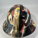 Full Brim Hard Hat Hydro Dipped STEELERS & BULLS