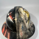 Full Brim Hard Hat Hydro Dipped STEELERS & BULLS