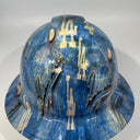 Full Brim Hard Hat Hydro Dipped LA DODGERS