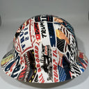Full Brim Hard Hat Hydro Dipped TRUMP STICKER BOMB