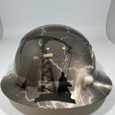 Full Brim Hard Hat Hydro Dipped CUSTOM OIL RIG