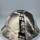 Full Brim Hard Hat Hydro Dipped CUSTOM OIL RIG