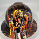 Full Brim Hard Hat Hydro Dipped CHICAGO BEARS