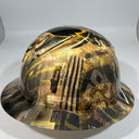 Full Brim Hard Hat Hydro Dipped IOWA HAWKEYES