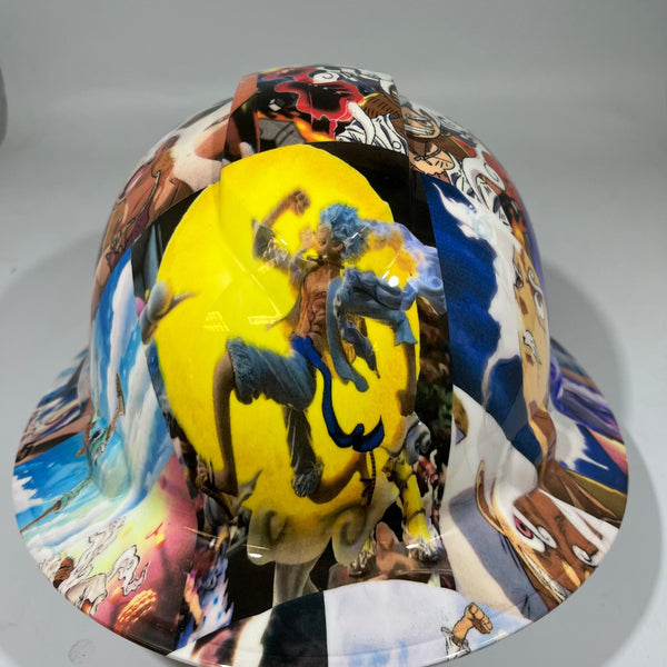 Full Brim Hard Hat Hydro Dipped GEAR 5 MONKEY D LUFFY