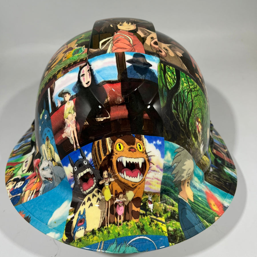Full Brim Hard Hat Hydro Dipped STUDIO GHILBI ANIME