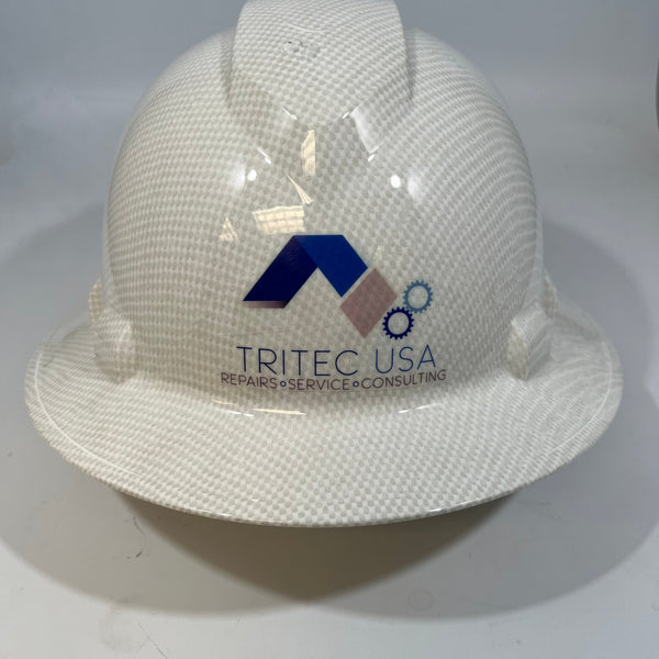 Full Brim Hard Hat Hydro Dipped TRITEC USA