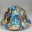 Full Brim Hard Hat Hydro Dipped BLUEY