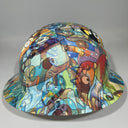 Full Brim Hard Hat Hydro Dipped BLUEY