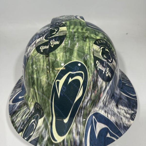 Full Brim Hard Hat Hydro Dipped PENN STATE