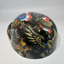 Baseball Cap Style Motorcycle Helmet MEXICAN ROOTS AMERICAN PRIDE