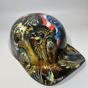 Baseball Cap Style Motorcycle Helmet MEXICAN ROOTS AMERICAN PRIDE