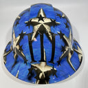 Full Brim Hard Hat Hydro Dipped IN 3 PERCENTEER LOGO PATRIOTIC STARS