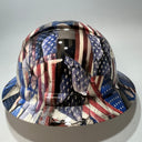 Full Brim Hard Hat Hydro Dipped ISRAEL US FLAG.