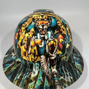 Full Brim Hard Hat Hydro Dipped JACKSONVILLE JAGUARS