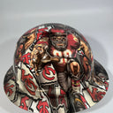 Full Brim Hard Hat Custom Hydro Dipped KANSAS CITY CHIEFS Fat Head