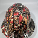 Full Brim Hard Hat Custom Hydro Dipped KANSAS CITY CHIEFS Fat Head