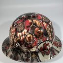 Full Brim Hard Hat Custom Hydro Dipped KANSAS CITY CHIEFS Fat Head