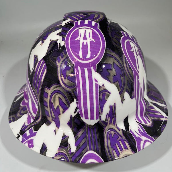 Full Brim Hard Hat Hydro Dipped KENWORTH Purple PANTY DROPPER
