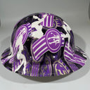 Full Brim Hard Hat Hydro Dipped KENWORTH Purple PANTY DROPPER