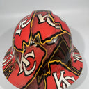 Full Brim Hard Hat Hydro Dipped KC KANSAS CITY CHIEFS 2