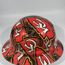 Full Brim Hard Hat Hydro Dipped KC KANSAS CITY CHIEFS 2
