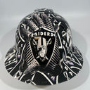 Full Brim Hard Hat Custom Hydro Dipped LAS VEGAS RAIDERS