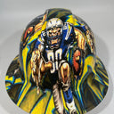 Full Brim Hard Hat Hydro Dipped LOS ANGELES CHARGERS
