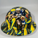Full Brim Hard Hat Hydro Dipped LOS ANGELES CHARGERS
