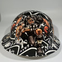Full Brim Hard Hat Custom Hydro Dipped LAS VEGAS RAIDERS Fat Head