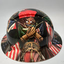 Full Brim Hard Hat Hydro Dipped MEXICAN AMERICAN UNITED RAZA UNIDA