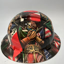 Full Brim Hard Hat Hydro Dipped MEXICAN AMERICAN UNITED RAZA UNIDA