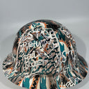 Full Brim Hard Hat Custom Hydro Dipped MIAMI DOLPHINS INSPIRE CHANGE