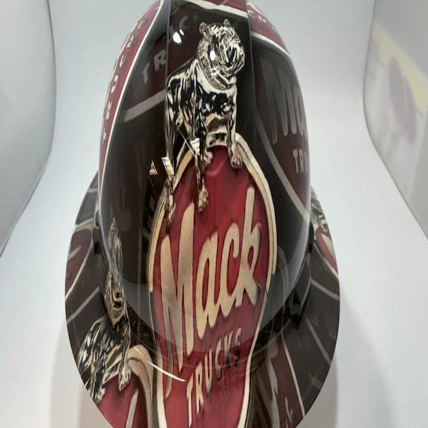 Full Brim Hard Hat Hydro Dipped Mack Truck